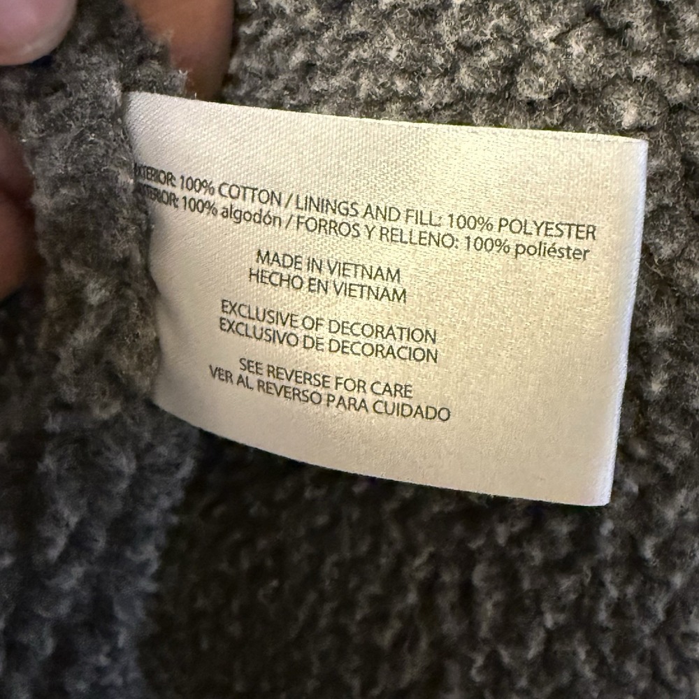 Woolrich Jacket Mens‎ XXL Gray Sherpa Lined Chore Coat Workwear Corduroy Collar - Picture 13 of 13